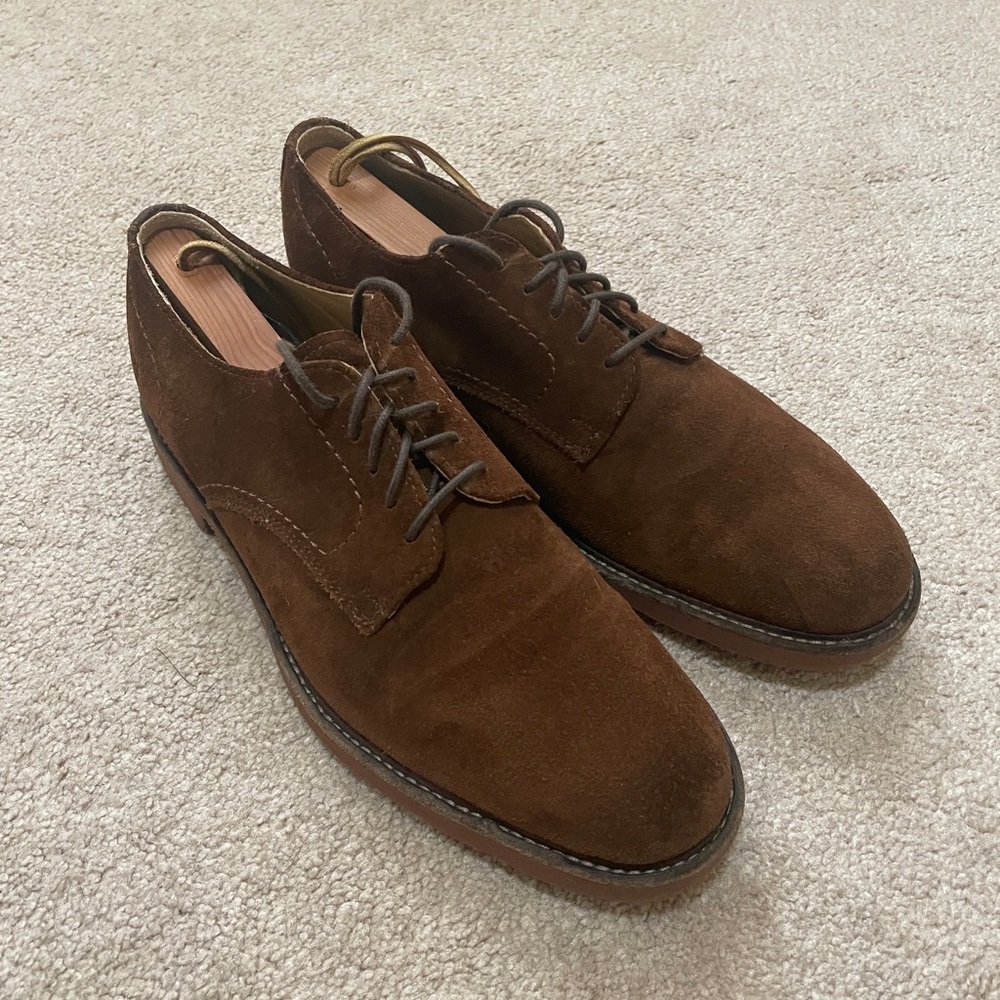 Frye Jim Oxford Brown Suede 9.5